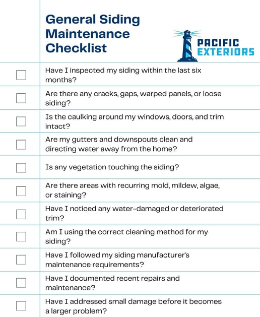 General Siding maintenance checklist (5)