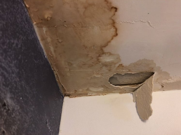 Water-damage-stain-on-ceiling