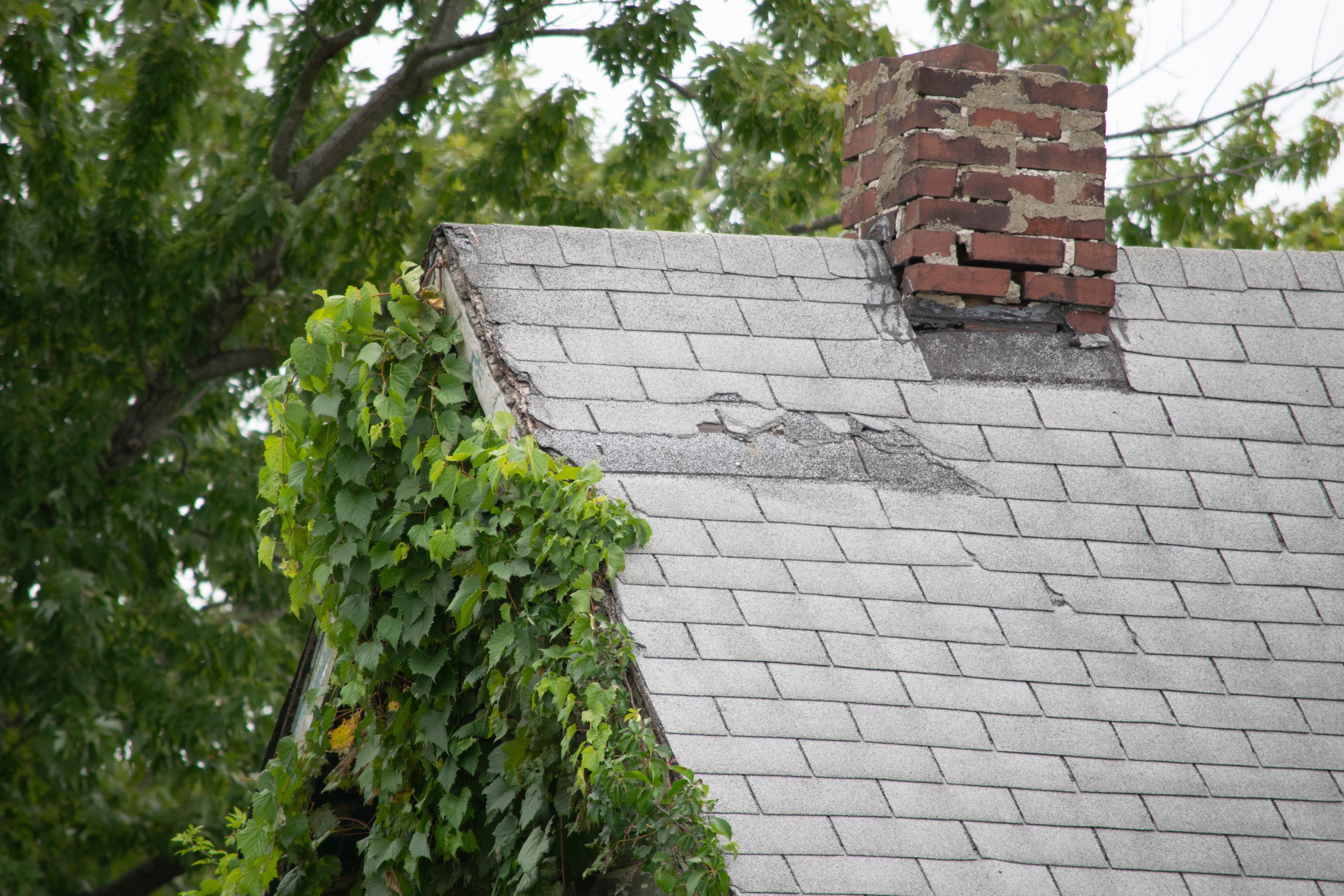 Damaged-roof