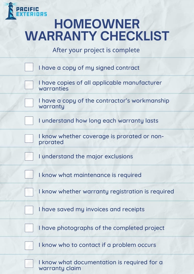 Homeowner-warranty-checklist