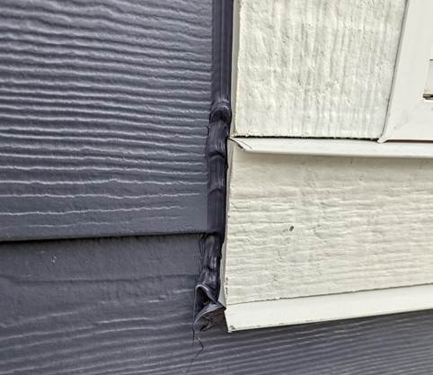 Failed-caulking