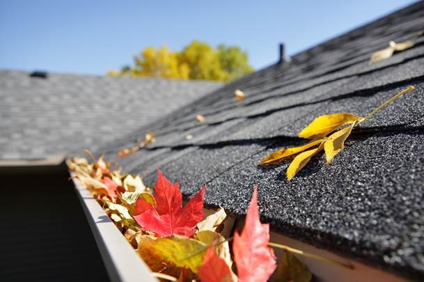 Fall-leaves-clogging-gutters