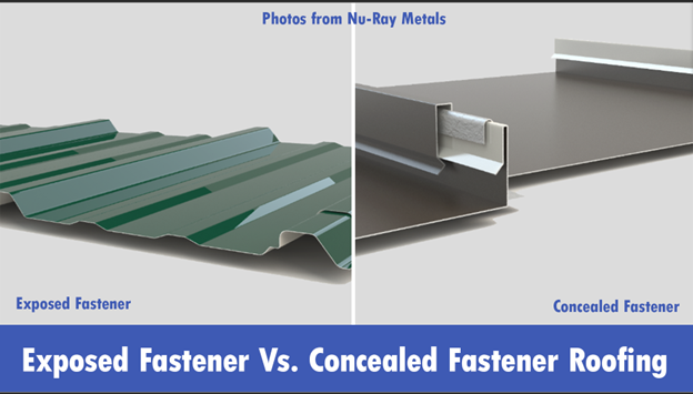 Metal roofing types in comparison.